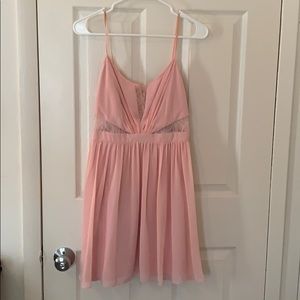 Light pink mini formal dress